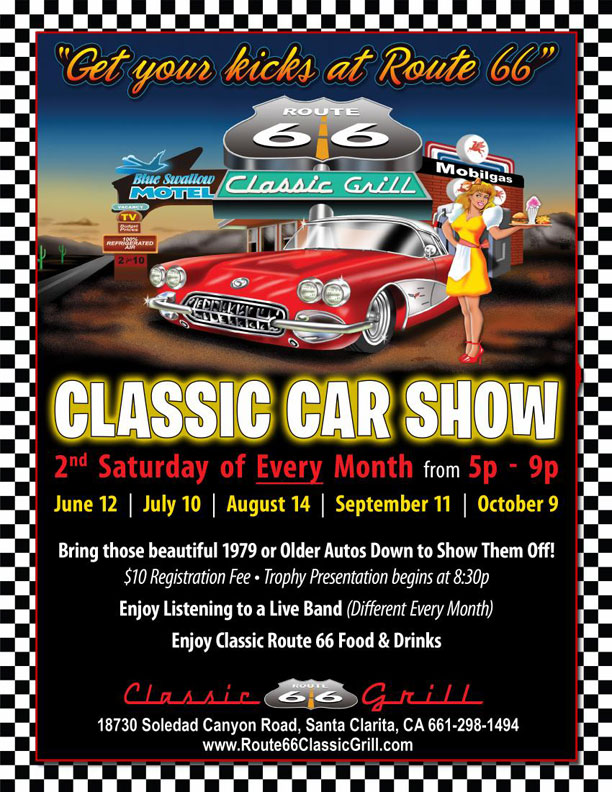 Route 66 Classic Grill Canyon Country California Car Shows